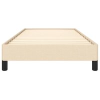 Bedframe zonder matras 100x200 cm stof cr&egrave;mekleurig 5