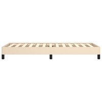 Bedframe zonder matras 100x200 cm stof cr&egrave;mekleurig 6