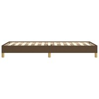 Bedframe zonder matras 100x200 cm stof donkerbruin 6