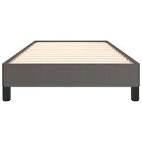 Bedframe kunstleer grijs 100x200 cm 5