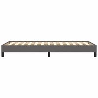 Bedframe kunstleer grijs 100x200 cm 6