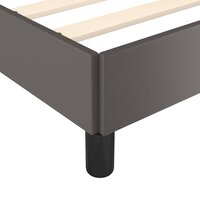 Bedframe kunstleer grijs 100x200 cm 7