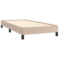Bedframe kunstleer cappuccinokleurig 100x200 cm 4