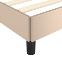 Bedframe kunstleer cappuccinokleurig 100x200 cm 7
