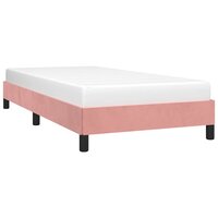 Bedframe fluweel roze 80x200 cm 4