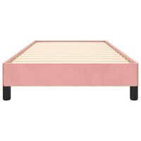 Bedframe fluweel roze 80x200 cm 5