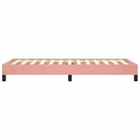 Bedframe fluweel roze 80x200 cm 6