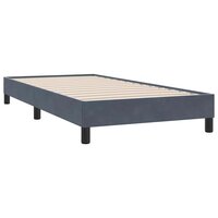 Bedframe zonder matras 80x210 cm fluweel donkergrijs 2
