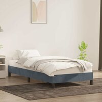 Bedframe zonder matras 80x210 cm fluweel donkergrijs 3