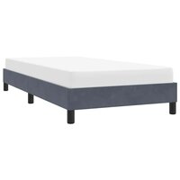 Bedframe zonder matras 80x210 cm fluweel donkergrijs 4