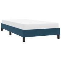 Bedframe zonder matras 80x210 cm fluweel donkerblauw 4