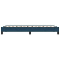 Bedframe zonder matras 80x210 cm fluweel donkerblauw 6