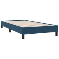 Bedframe zonder matras 80x210 cm fluweel donkerblauw 7
