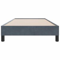 Bedframe zonder matras 90x210 cm fluweel donkergrijs 4