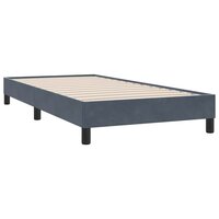Bedframe zonder matras 90x210 cm fluweel donkergrijs 6