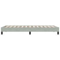 Bedframe zonder matras 100x210 cm fluweel lichtgrijs 6