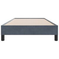 Bedframe zonder matras 100x210 cm fluweel donkergrijs 5