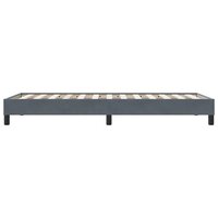 Bedframe zonder matras 100x210 cm fluweel donkergrijs 6