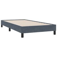 Bedframe zonder matras 100x210 cm fluweel donkergrijs 7