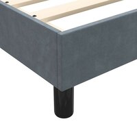 Bedframe zonder matras 100x210 cm fluweel donkergrijs 8