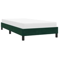 Bedframe zonder matras 100x210 cm fluweel donkergroen 4