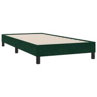 Bedframe zonder matras 100x210 cm fluweel donkergroen 7