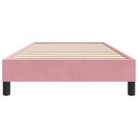 Bedframe zonder matras 100x210 cm fluweel roze 5