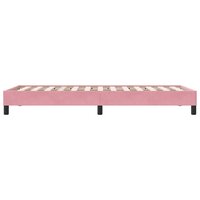 Bedframe zonder matras 100x210 cm fluweel roze 6
