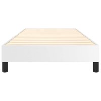 Boxspring bed kunstleer wit 90x200 cm 5