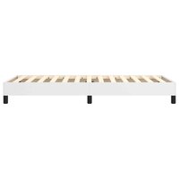 Boxspring bed kunstleer wit 90x200 cm 6