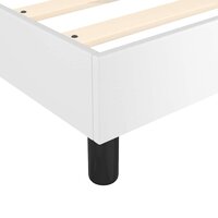 Boxspring bed kunstleer wit 90x200 cm 7
