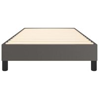 Boxspring bed kunstleer grijs 100x200 cm 5
