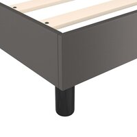 Boxspring bed kunstleer grijs 100x200 cm 7