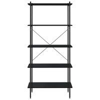 Opbergrek 5-laags 80x40x163 cm zwart 3