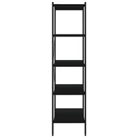 Opbergrek 5-laags 80x40x163 cm zwart 4