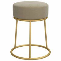 Hocker rond fluweel donkergrijs 3