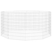 Dierenverblijf 10 panelen 54x80 cm gegalvaniseerd ijzer 2