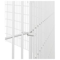 Dierenverblijf 12 panelen 54x80 cm gegalvaniseerd ijzer 6
