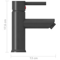 Wastafelkraan 130x176 mm grijs 5