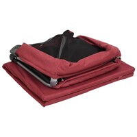 Babybox met matras linnen rood 9