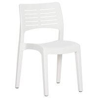 Tuinstoelen 2 st polypropeen wit 3