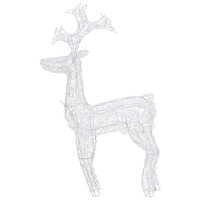Kerstversiering rendier 90 LED&amp;apos;s 60x16x100 cm acryl 6
