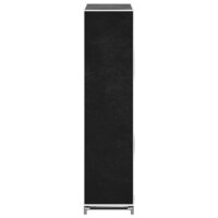 Schoenenkast met hoes 58x28x106 stof zwart 5