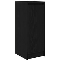 Schoenenkast 29,5x34x76 cm spaanplaat zwart eikenkleurig 2