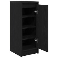 Schoenenkast 29,5x34x76 cm spaanplaat zwart eikenkleurig 5