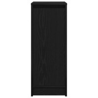 Schoenenkast 29,5x34x76 cm spaanplaat zwart eikenkleurig 6