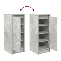 Schoenenkast 29,5x34x76 cm bewerkt hout betongrijs 9