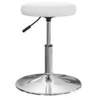Eetkamerstoelen 2 st kunstleer wit 5