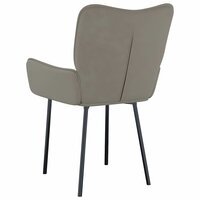 Eetkamerstoelen 2 st fluweel lichtgrijs 6