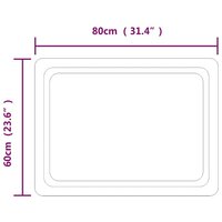 Badkamerspiegel LED 80x60 cm 5